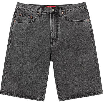 Grey Supreme Baggy Denim Shorts | Supreme 273QZ